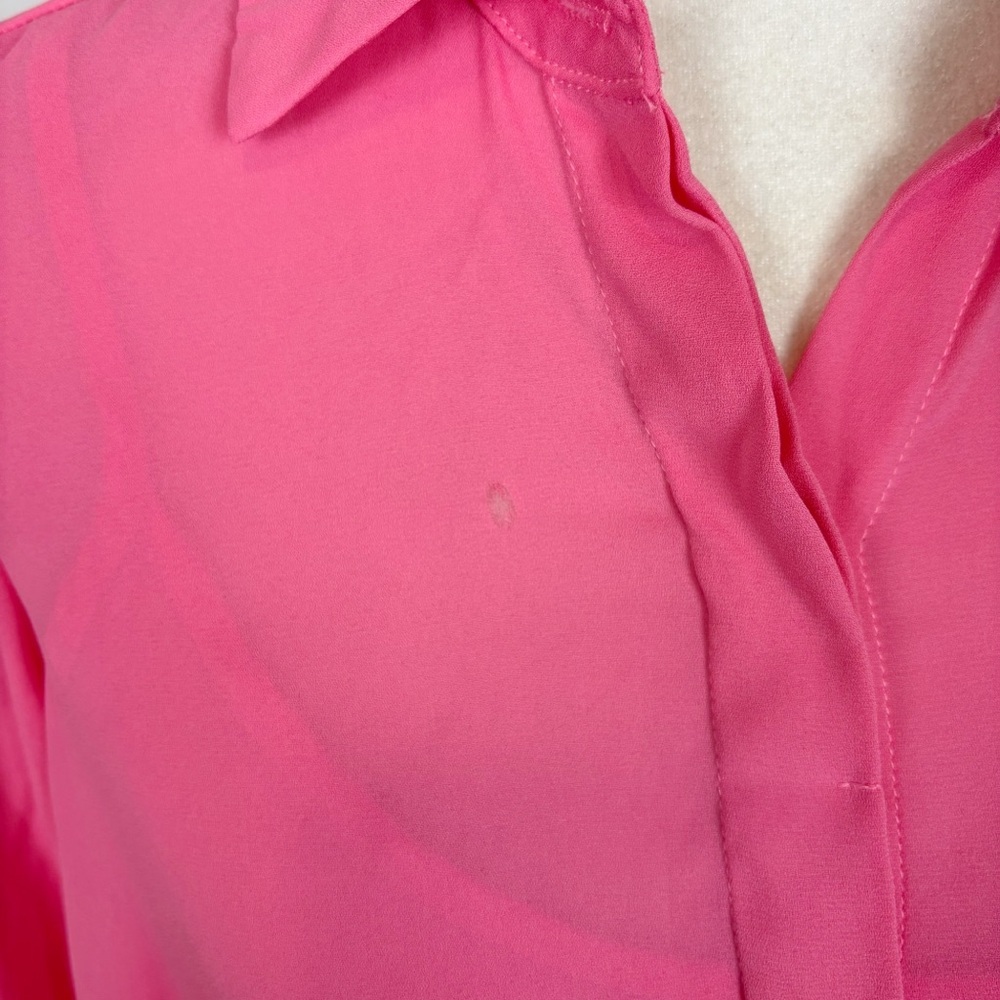 Krisa Drape Button Front Mini In Rosa Size Xs - image 4